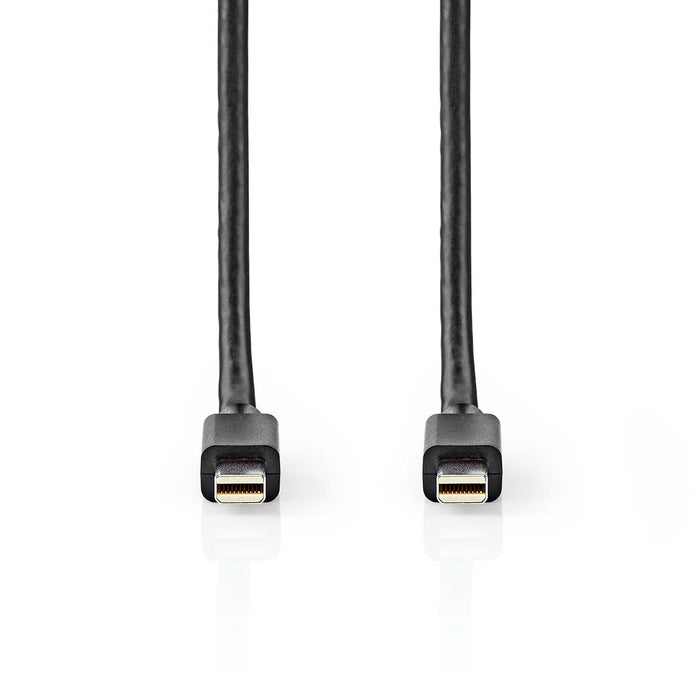 Nedis Mini DisplayPort Cable - DisplayPort 1.4, Mini DisplayPort Male, Mini DisplayPort Male, Black - Polybag