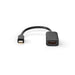 Nedis Mini DisplayPort Cable - DisplayPort 1.4, Mini DisplayPort Male, HDMI Output, Black - Polybag