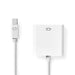 Nedis Mini DisplayPort Cable - DisplayPort 1.2, Mini DisplayPort Male, DVI-I 24+5-Pin Female, White - Polybag