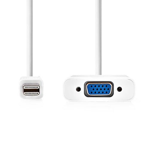 Nedis Mini DisplayPort Cable - DisplayPort 1.2, Mini DisplayPort Male, VGA Female, White - Polybag