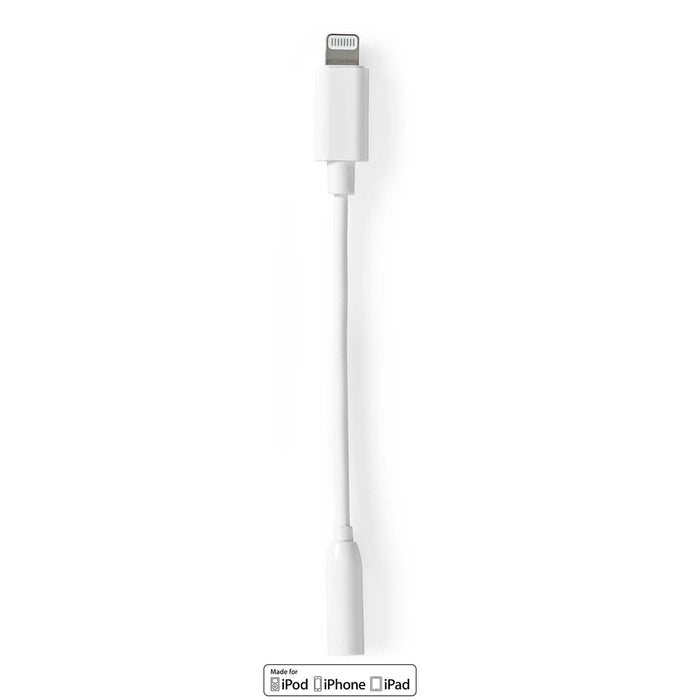 Nedis Lightning Adapter - Apple Lightning 8-Pin, 3.5 mm Female, Nickel Plated, Round - TPE