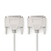 Nedis Serial Cable - D-SUB 25-Pin Male, D-SUB 25-Pin Male, Nickel Plated, Ivory - Polybag