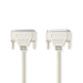 Nedis Serial Cable - D-SUB 25-Pin Male, D-SUB 25-Pin Female, Nickel Plated, Ivory - Polybag