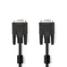 Nedis VGA Cable - VGA Male, VGA Male, Nickel Plated, Black - Envelope