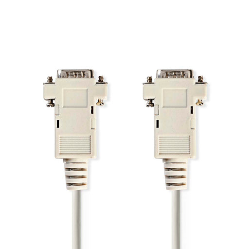 Nedis VGA Cable - VGA Male, VGA Male, Nickel Plated, Ivory - Polybag