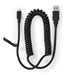 Nedis USB Cable - USB 2.0, USB-A Male, USB Micro-B Male, Black - Envelope