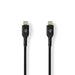 Nedis USB Cable - USB 2.0, USB-C Male, USB-C Male, Black - Envelope