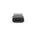 Nedis USB-A Adapter - USB 2.0, USB-A Male, USB-C Female, Black - Box