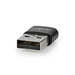 Nedis USB Adapter - USB 2.0, USB-A Male, USB-C Female, Black - Polybag