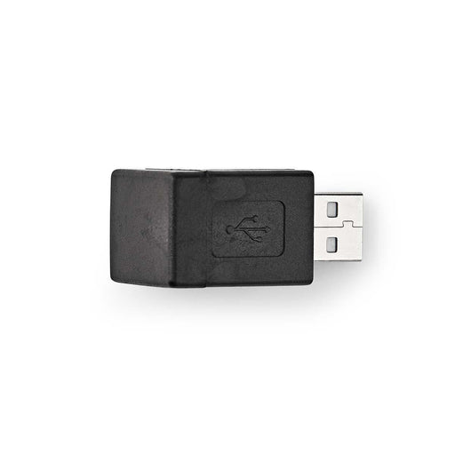 Nedis USB-A Adapter - USB 2.0, USB-A Male, USB-A Female, Black - Box