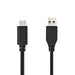 Nedis USB Cable - USB 3.2 Gen 2, USB-A Male, USB-C Male, Black - Polybag