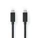 Nedis USB Cable - USB 3.2 Gen 2x2, USB-C Male, USB-C Male, Black - Envelope