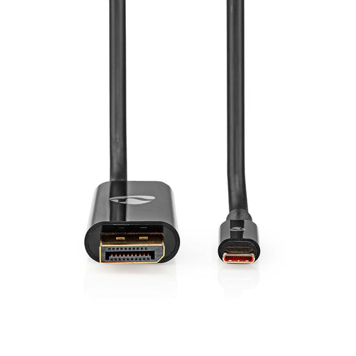 Nedis USB Adapter - USB 3.2 Gen 1, USB-C Male, DisplayPort Male / USB-C Female, Black - Envelope