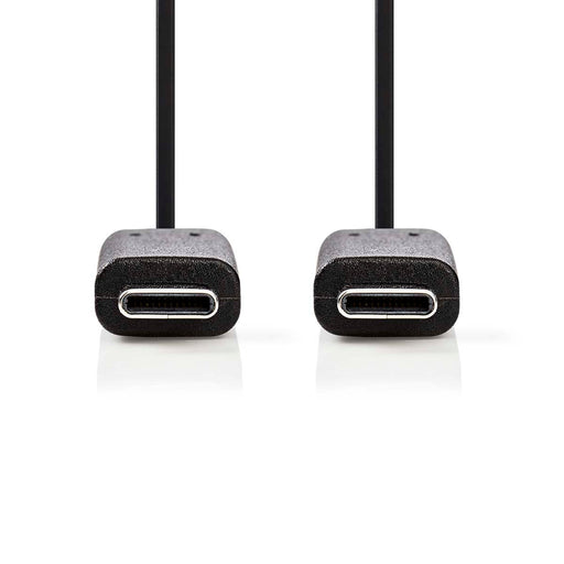 Nedis USB Cable - USB 3.2 Gen 1, USB-C Male, USB-C Male, Black - Envelope