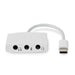 Nedis USB-C Adapter - USB 2.0, USB-C Male, 3.5 mm Female, White - Envelope