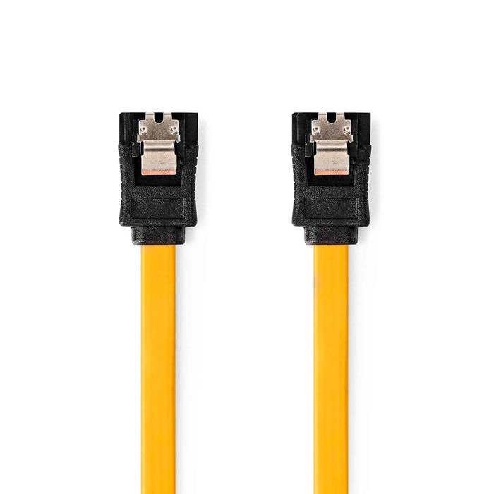 Nedis SATA Cable - 6 Gbps, SATA 7-Pin Female, SATA 7-Pin Female, Yellow - Box