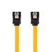 Nedis SATA Cable - 6 Gbps, SATA 7-Pin Female, SATA 7-Pin Female, Yellow - Box