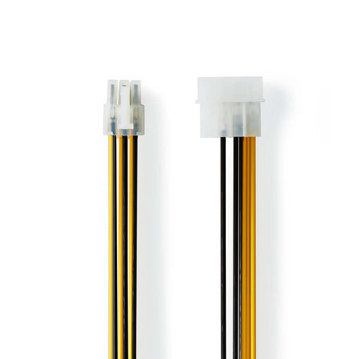 Nedis Internal Power cable - Molex Male, PCI Express Male, Gold Plated, Black / Yellow - Envelope