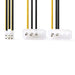 Nedis Internal Power cable - 2x Molex Male, PCI Express Female, Gold Plated, Black / Yellow - Polybag