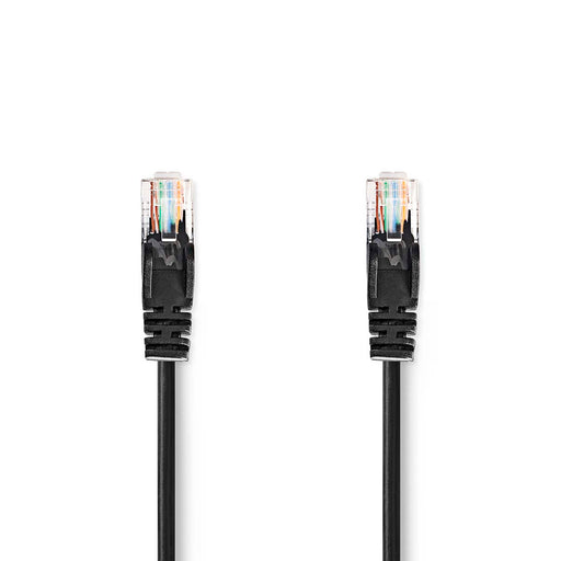 Nedis CAT5e Cable - U/UTP, RJ45 Male, RJ45 Male, Black - Envelope