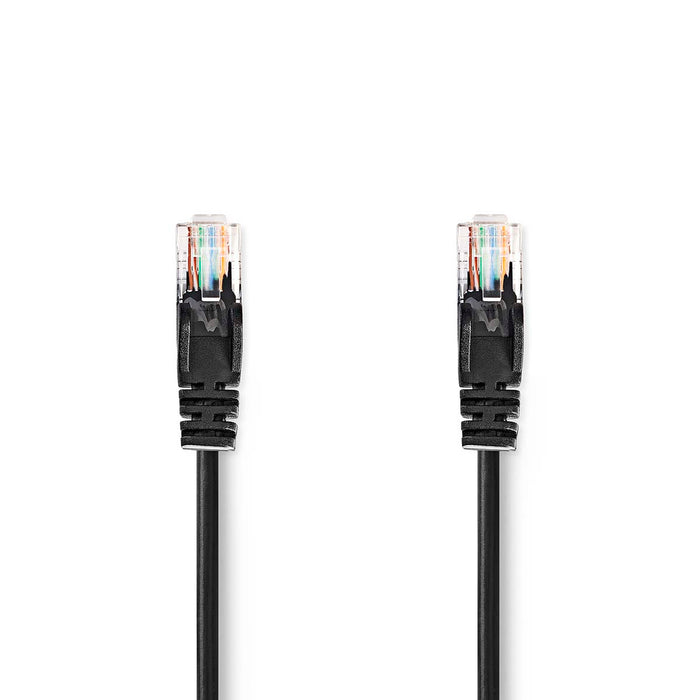 Nedis CAT5e Cable - U/UTP, RJ45 Male, RJ45 Male, Black - Envelope