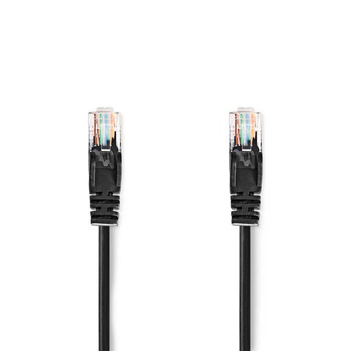 Nedis CAT5e Cable - U/UTP, RJ45 Male, RJ45 Male, Black - Envelope