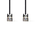 Nedis CAT5e Cable - SF/UTP, RJ45 Male, RJ45 Male, Black - Envelope