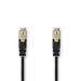 Nedis CAT5e Cable - SF/UTP, RJ45 Male, RJ45 Male, Black - Envelope