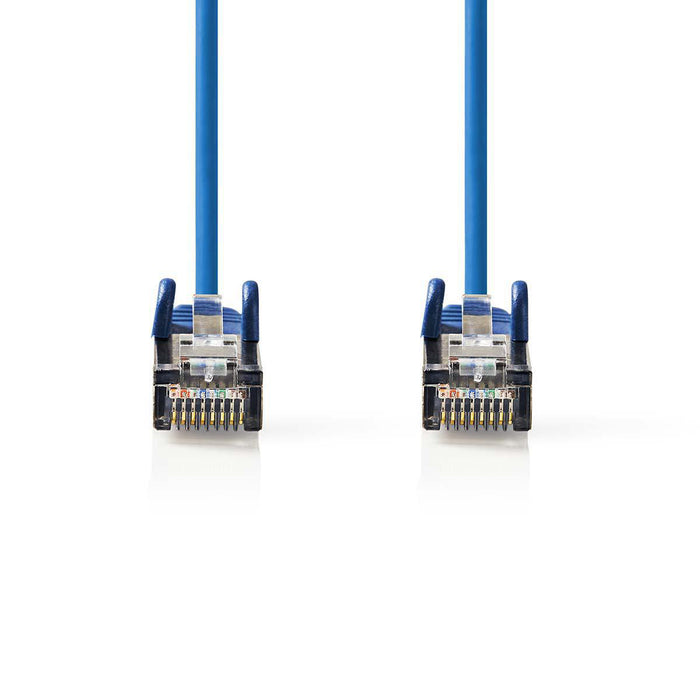 Nedis CAT5e Cable - SF/UTP, RJ45 Male, RJ45 Male, Blue - Polybag