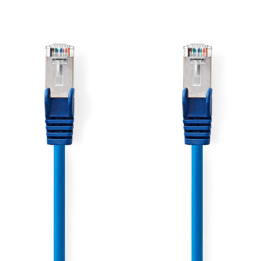 Nedis CAT5e Cable - SF/UTP, RJ45 Male, RJ45 Male, Blue - Polybag