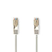 Nedis CAT5e Cable - SF/UTP, RJ45 Male, RJ45 Male, Grey - Polybag