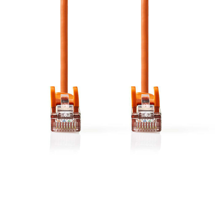 Nedis CAT5e Cable - SF/UTP, RJ45 Male, RJ45 Male, Orange - Polybag