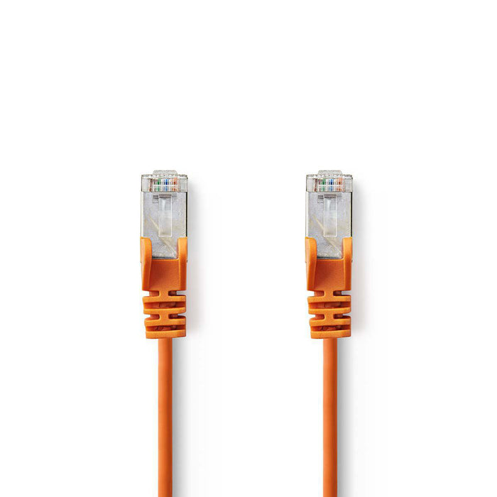 Nedis CAT5e Cable - SF/UTP, RJ45 Male, RJ45 Male, Orange - Polybag