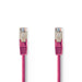 Nedis CAT5e Cable - SF/UTP, RJ45 Male, RJ45 Male, Pink - Polybag