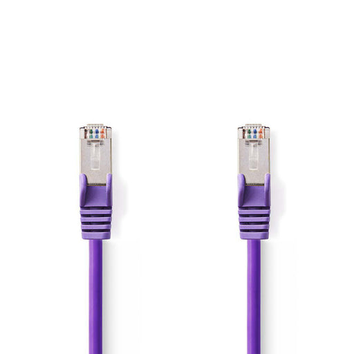 Nedis CAT5e Cable - SF/UTP, RJ45 Male, RJ45 Male, Violet - Polybag