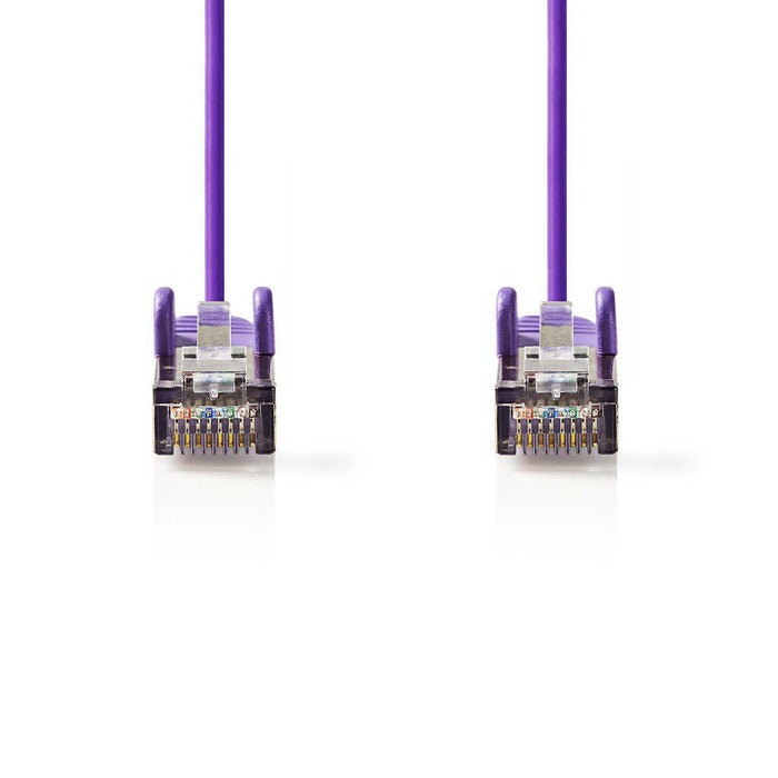 Nedis CAT5e Cable - SF/UTP, RJ45 Male, RJ45 Male, Violet - Polybag