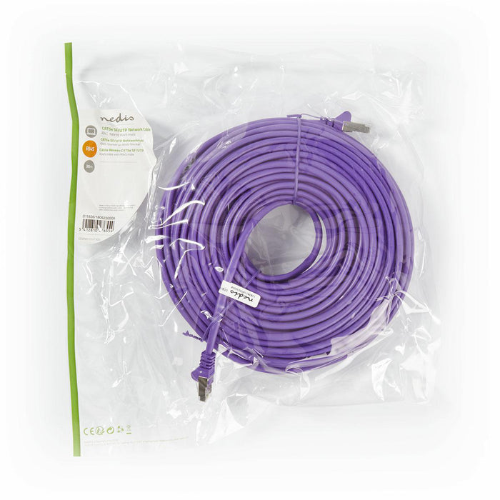 Nedis CAT5e Cable - SF/UTP, RJ45 Male, RJ45 Male, Violet - Polybag