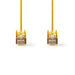 Nedis CAT5e Cable - SF/UTP, RJ45 Male, RJ45 Male, Yellow - Polybag