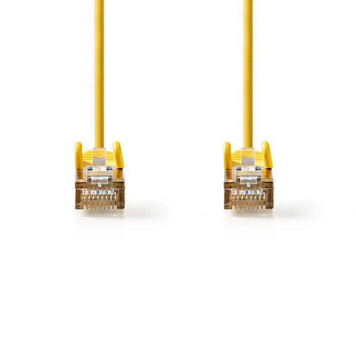 Nedis CAT5e Cable - SF/UTP, RJ45 Male, RJ45 Male, Yellow - Polybag