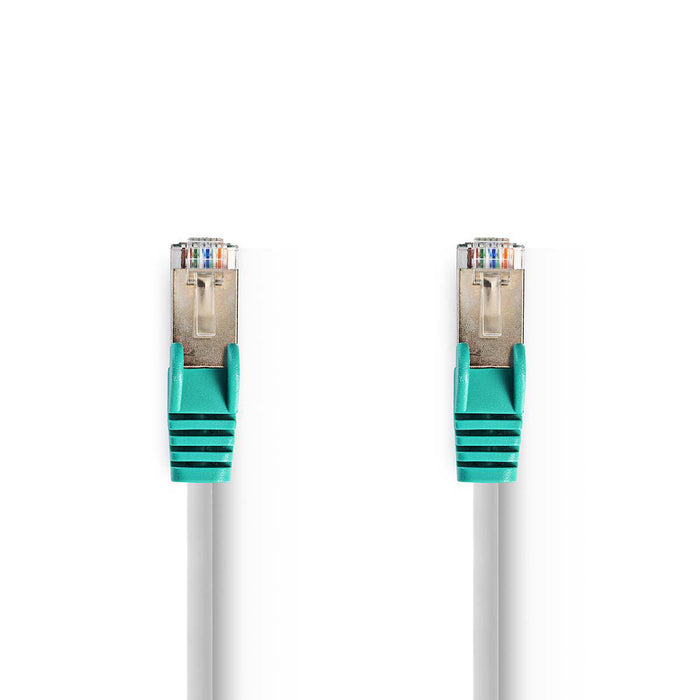 Nedis CAT5e Cable - F/UTP, Crossover, RJ45 Male, Grey - Polybag