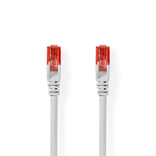 Nedis CAT6 Cable - RJ45 Male, RJ45 Male, U/UTP, White - Polybag