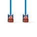 Nedis CAT6 Cable - RJ45 Male, RJ45 Male, S/FTP, Blue - Polybag