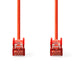 Nedis CAT6 Cable - RJ45 Male, RJ45 Male, S/FTP, Red - Polybag