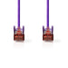 Nedis CAT6 Cable - RJ45 Male, RJ45 Male, S/FTP, Violet - Envelope