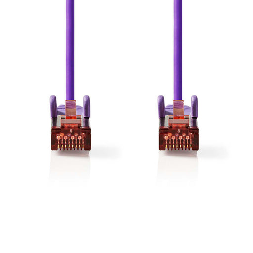 Nedis CAT6 Cable - RJ45 Male, RJ45 Male, S/FTP, Violet - Envelope