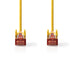 Nedis CAT6 Cable - RJ45 Male, RJ45 Male, S/FTP, Yellow - Envelope