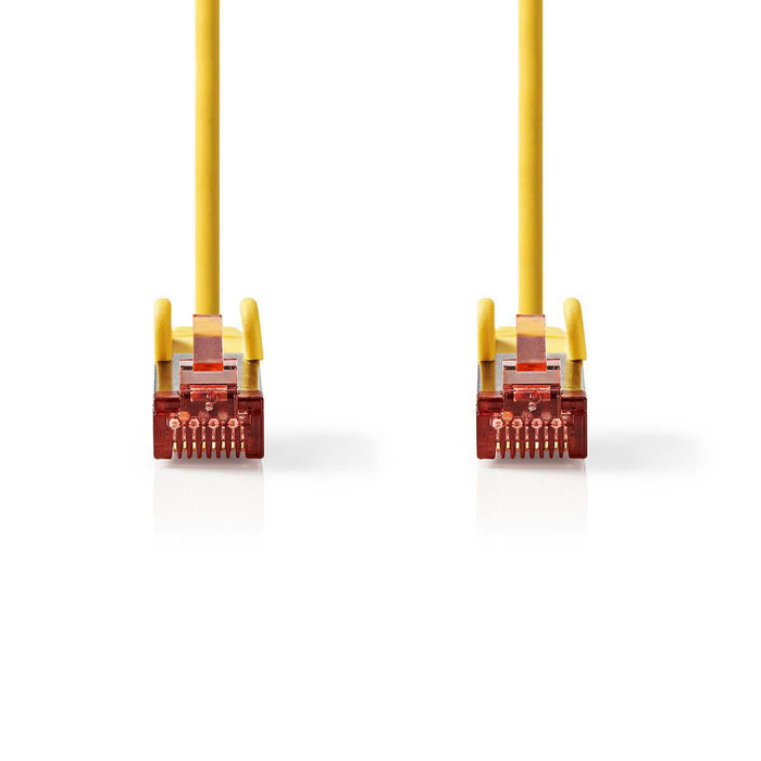 Nedis CAT6 Cable - RJ45 Male, RJ45 Male, S/FTP, Yellow - Polybag