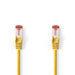 Nedis CAT6 Cable - RJ45 Male, RJ45 Male, S/FTP, Yellow - Polybag