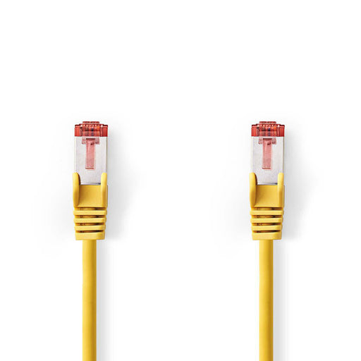 Nedis CAT6 Cable - RJ45 Male, RJ45 Male, S/FTP, Yellow - Polybag