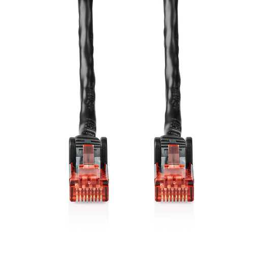 Nedis CAT6 Cable - RJ45 Male, RJ45 Male, U/UTP, Black - Envelope